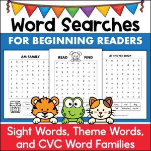 phonics word search puzzle worksheets